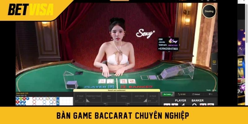 Bàn game Baccarat chuyên nghiệp 