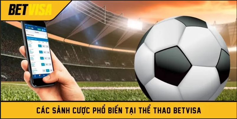 Các sảnh cược phổ biến tại thể thao Betvisa